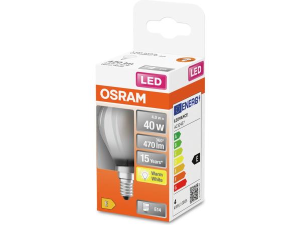 2x Osram LED E14 peer 4 W warmwit