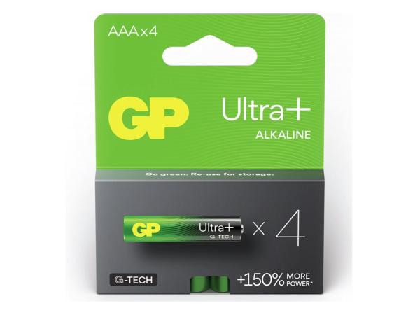2x GP Ultra+ Alkaline AAA batterijen 4-pack