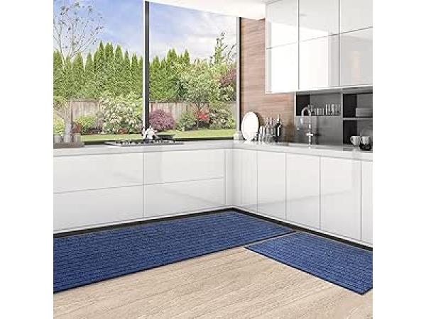 2-Delige keukenloper blauw