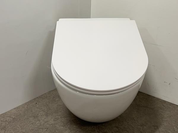 Wandtoilet inclusief bril wit