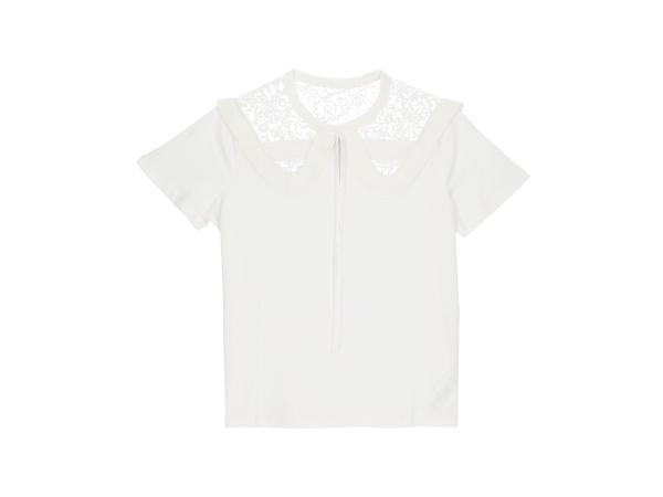 Sandro T-shirt met oversized Peter Pan-kraag maat 1/36