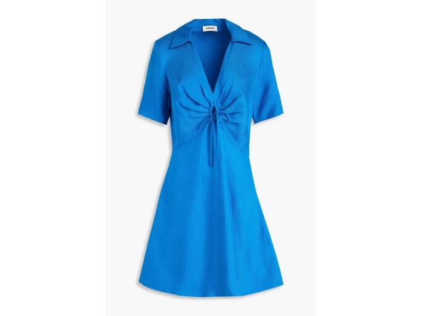 Sandro Mini-jurk van twill met strikdetails maat 36