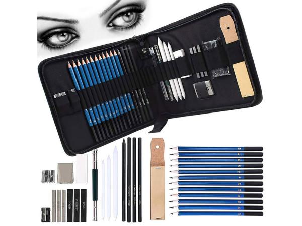  32-in-1 professionele tekenschetsset 