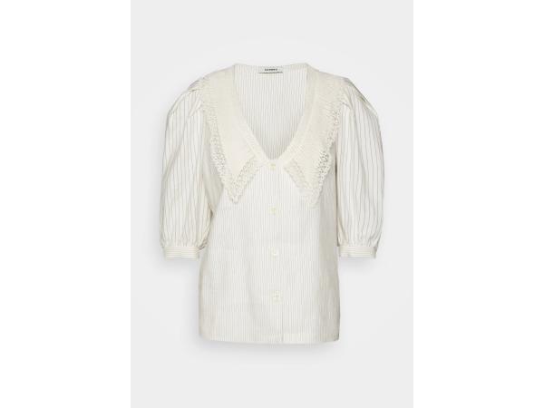 Sandro Linnen Overhemdblouse off-white maat 0/34