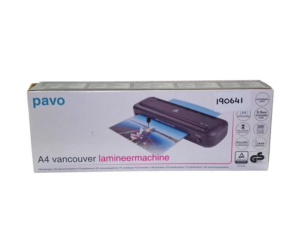 Pavo | A4 'Vancouver' Lamineermachine (8009466)