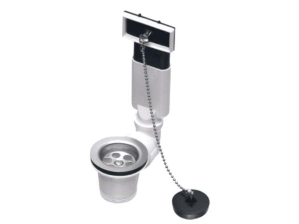 15x Franke overloopcombinatie afvoerplug met stopketting