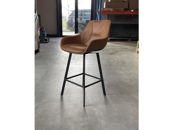 Barkruk ZH65 Bruut (set van 4) Microleder - Cognac