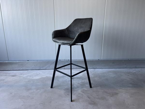 Barkruk ZH80 Roy (set van 4) Velvet - Velours - Groen