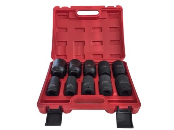 Slagmoerdoppen Set 3/4" – 10-delig Cr-Mo – Inclusief Koffer