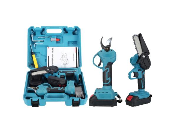 Zincline Accu Kettingzaag + Elektrische Snoeischaar – 2x 21V