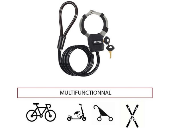 MasterLock 8275EURDPRO Kabelslot voor fiets of E-step