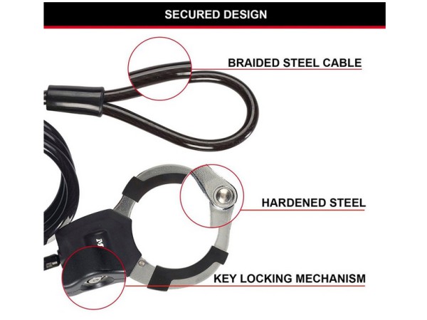 MasterLock 8275EURDPRO Kabelslot voor fiets of E-step1