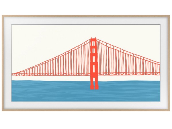 Samsung - The Frame - 55 inch Lijst - Teak1