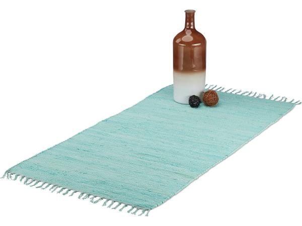 vloerkleed met franjes - 70 x 140 cm