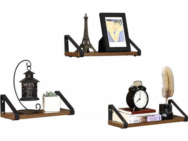 iBella Living industriële wandplanken set van 3