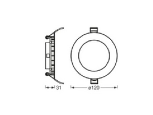 3X Ledvance LED 8W 550lm 830 Warm Wit 120mm1