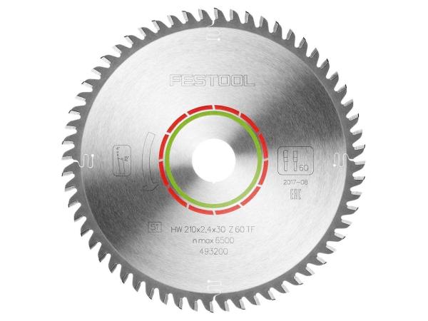 Festool circkelzaagblad ø210mm 60T voor laminaat