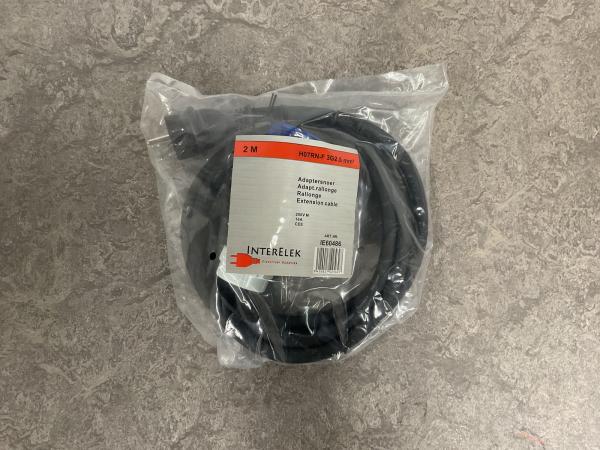 4x Interelek adaptersnoer 2m H07RN-F 3G2.5mm²