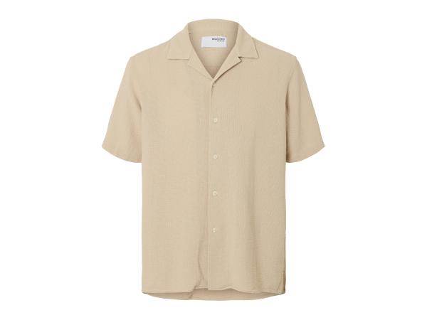 Selected Homme Sal Relax Fit Overhemd Oatmeal - L