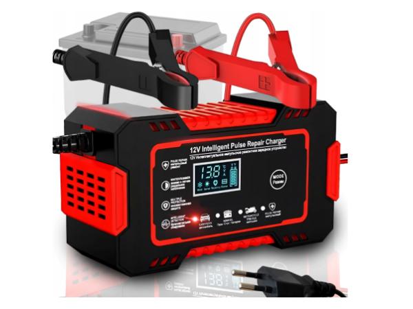 Acculader Automatisch 12V Met Slimme Repatiefunctie En LCD