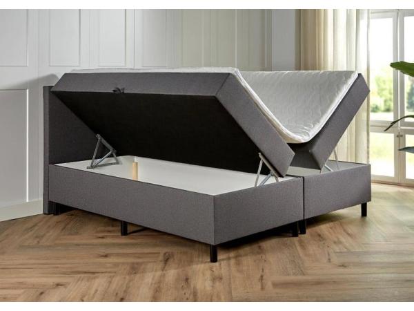 Opbergboxspring serie Zuna, afmeting 180 x 200, Antraciet