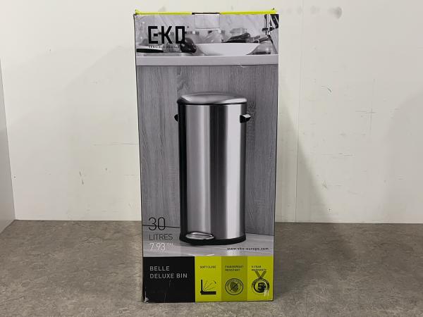 EKO prullenbak Belle Deluxe 30L mat RVS