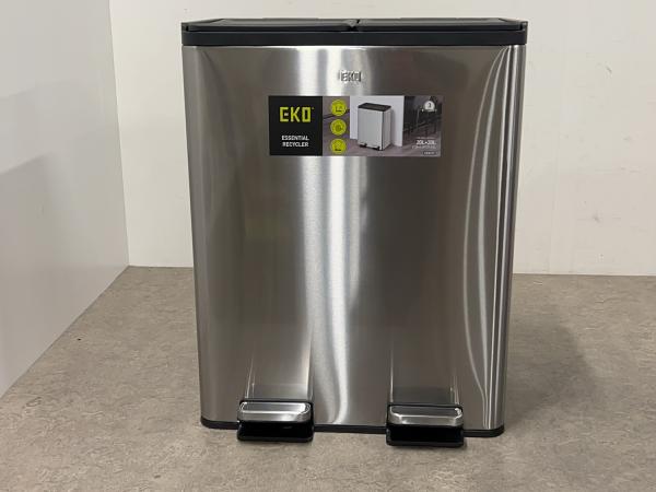 EKO prullenbak Essential splitted Recycler 40L mat RVS