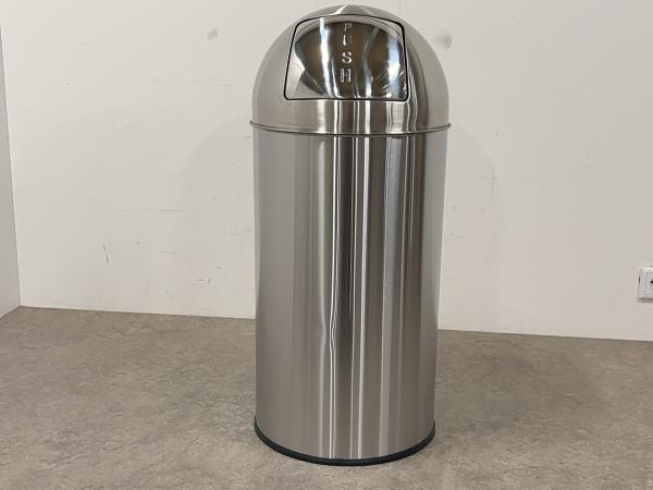 EKO prullenbak Pushcan mat RVS