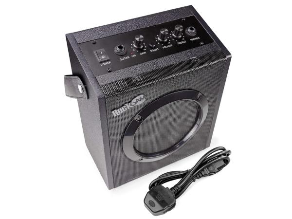 RockJam Elektrische gitaarversterker van 10 watt met hoofdte