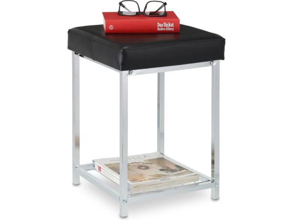 Hocker - zitkruk met opbergvak - 47 x 33 x 33 cm