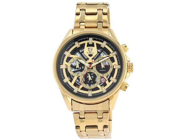 Pierrini heren horloge goud 44mm