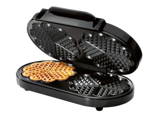 SILVERCREST Kitchen Tools Dubbel Wafelijzer – Zwart/RVS