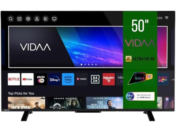 Toshiba 50UV2363DA 50″ 4K Ultra HD Smart TV (zwart)