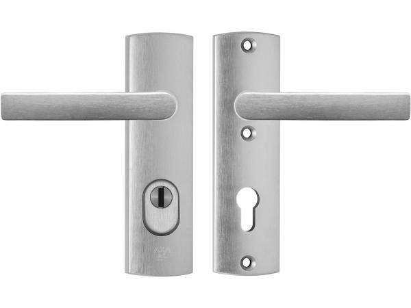 AXA Deurbeslag Set Curve Plus Aluminium U PC72