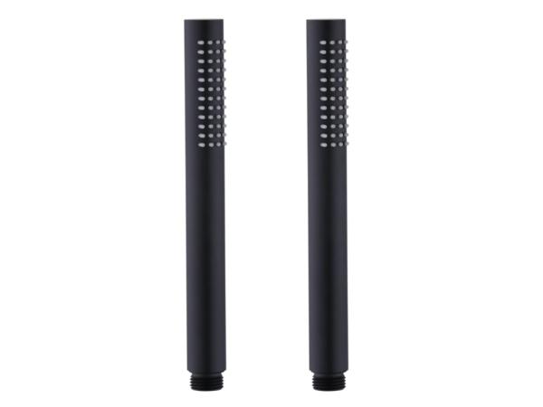 2x Beaux staafhanddouche 1 straalsoort Port mat zwart