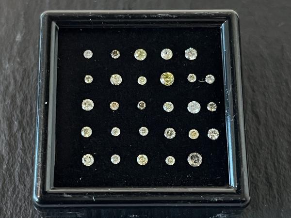 1.01 carat echte natuurlijke briljant geslepen diamant