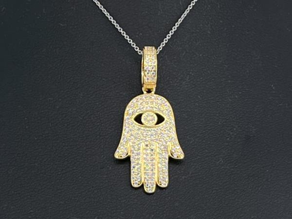 Hanger geluk briljant Moissaniet 0.75 carat goud kleur