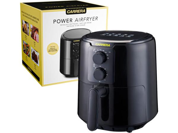 CARRERA AIirfryer - 4,2L Zwart