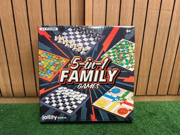 5 in 1 Family Games Bordspel - Nieuw