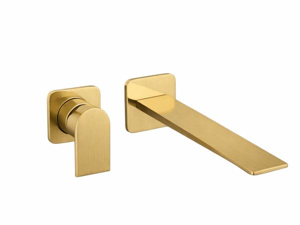 Treemme ingebouwde wastafel kraan goud