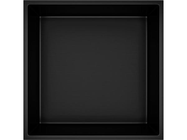 Inbouwnis Mat Zwart – 30x30x7 cm