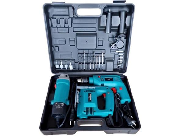 Gereedschap set Boormachine + Decoupeerzaag + Haakse slijper