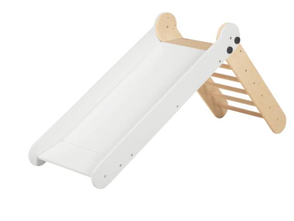 Sunny Bobbie Houten opvouwbare Glijbaan – Naturel/wit