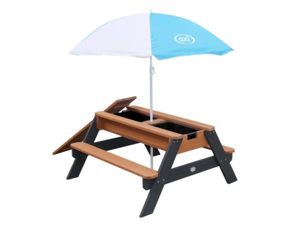 AXI Nick Zand & Water Picknicktafel Antraciet/bruin - Paraso