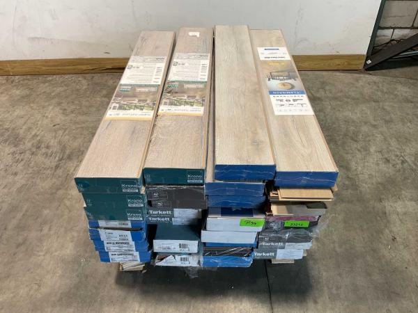 Laminaat – diverse soorten, ca. 62m²