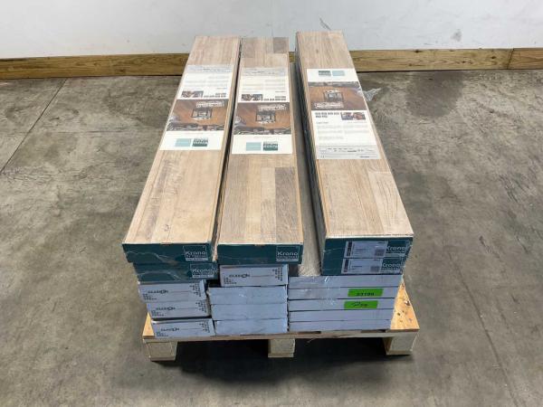 Laminaat – diverse soorten, ca. 38m²