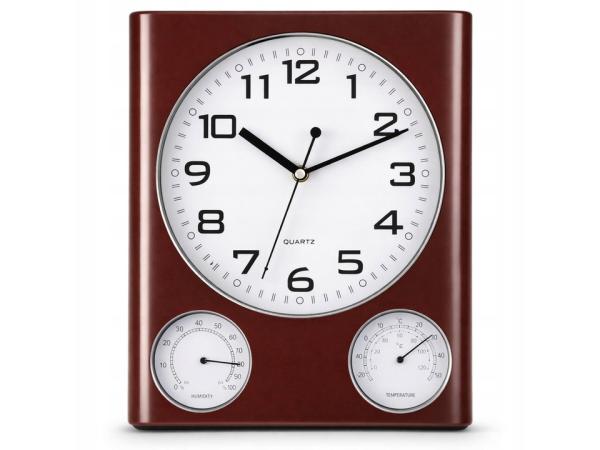 Brunbeste Wandklok - Met Thermometer en Hygrometer - Analoog