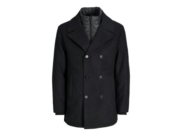 Jack &amp; Jones Detroit Peacoat Jacket Dark Zwart - M