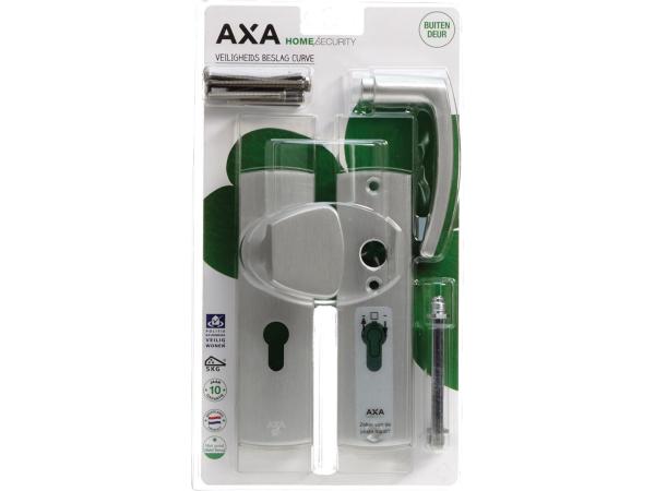 AXA Veiligheidsbeslag Kortschild (Curve) Aluminium S-Knop