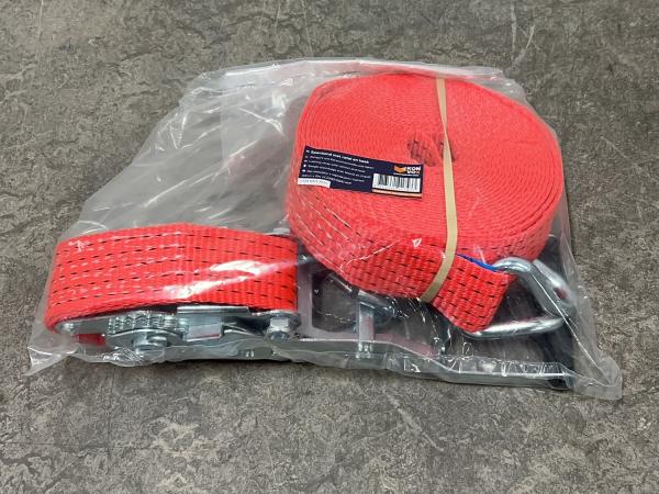 5x Konvox spanband met ratel en haak 50mm x 9m